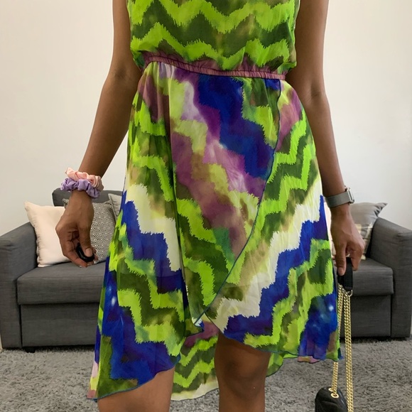 Gorgeous green mesh summer dress - Picture 5 of 13